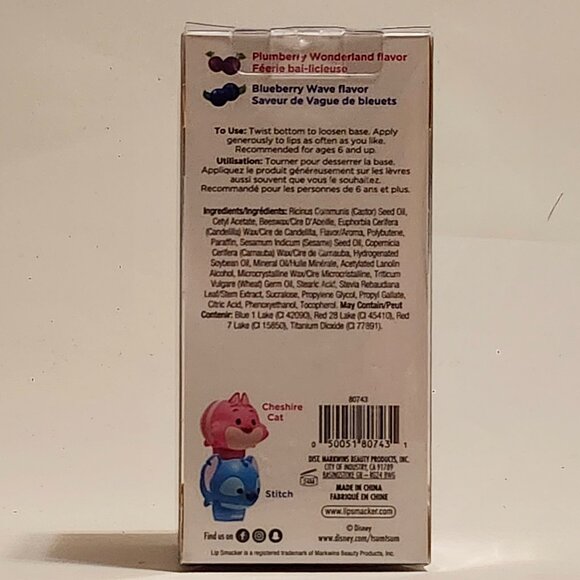 DISNEY TSUM TSUM LIP SMACKER CHESIRE CAT Stitch BNIP - Picture 5 of 6